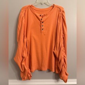Free People Movement Flow State top, like new, orange, Small